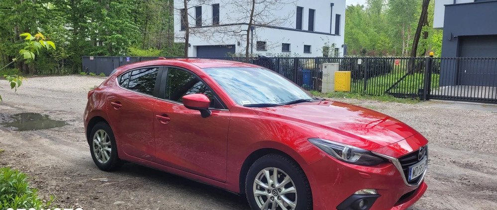 Mazda 3 cena 49500 przebieg: 120000, rok produkcji 2014 z Warszawa małe 211